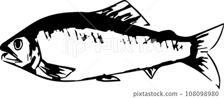 Ayu's sumi-e Japanese style illustration 108098980