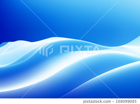 Blue transparent curved background material 108099085