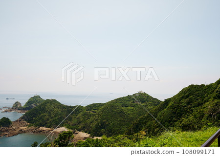 佐多岬風景與展望台和燈塔 108099171