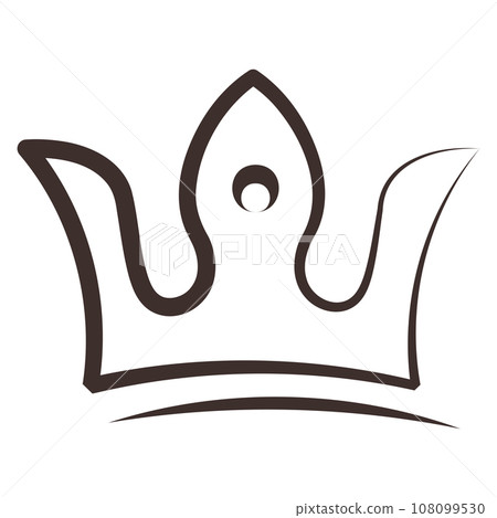 Isolated hand drawn royalty crown icon Vector Isolated hand drawn royalty crown icon Vector 108099530