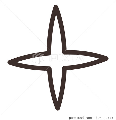 Isolated hand drawn star shape icon Vector Isolated hand drawn star shape icon Vector 108099543