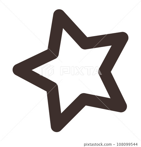 Isolated hand drawn star shape icon Vector Isolated hand drawn star shape icon Vector 108099544