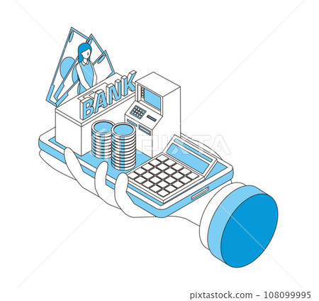 Internet banking image illustration Internet banking image illustration 108099995