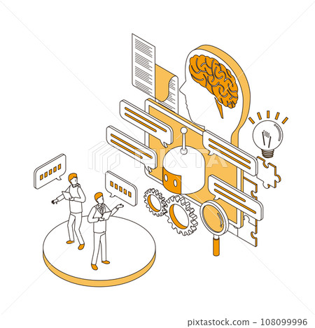 AI chatbot image illustration AI chatbot image illustration 108099996