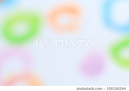 Colorful pastel ring pattern watercolor style 108100264