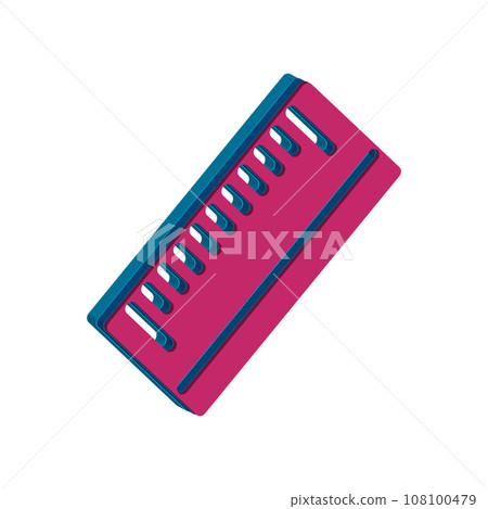 Ruler icon 108100479