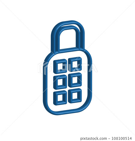 Illustration Vector graphic of padlock icon template 108100514