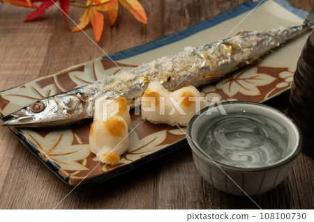 Sake and autumn sword fish 108100730