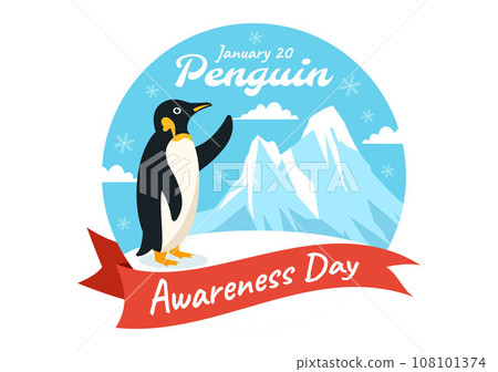Penguin Awareness Day Vector Illustration on 20 January with Penguins and Iceberg to Conserve Animals in Flat Cartoon Background Design Penguin Awareness Day Vector Illustration on 20 January with Penguins and Iceberg to Conserve Animals in Flat Cartoon Background Design 108101374