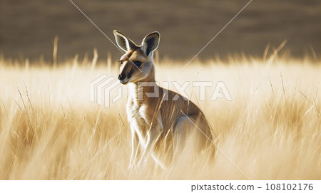 Wild kangaroo 108102176