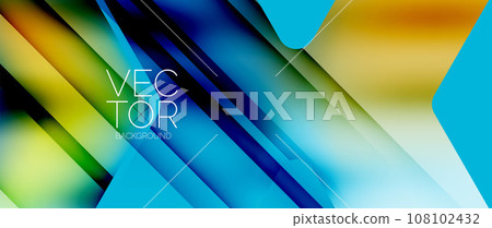 Fluid gradient arrow geometric minimal background. Vibrant, captivating liquid flow design with sleek and dynamic elements Fluid gradient arrow geometric minimal background. Vibrant, captivating liquid flow design with sleek and dynamic elements 108102432