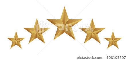 Five stars rating vector icon 108103507