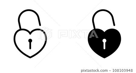 Illustration Vector graphic of padlock icon template 108103948