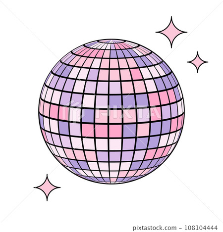 復古鏡球插畫 108104444