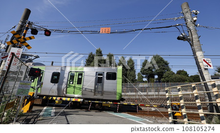 截至2023年，JR山手線僅存的平交道「中里2號平交道」（東京都北區） 108105274