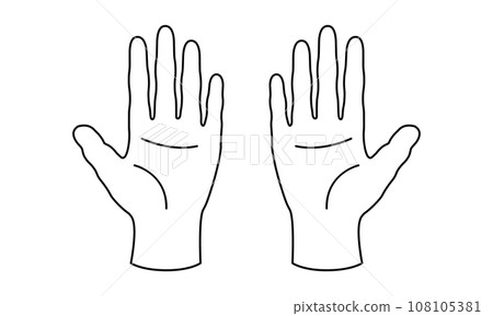 雙手掌單色 108105381