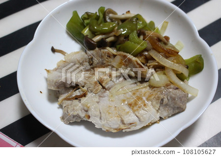 Grilled pork steak 108105627