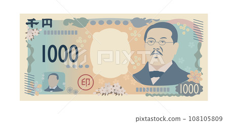 千日元紙幣_日本紙幣 千日元紙幣_日本紙幣 108105809