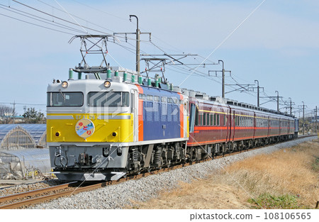 Ryomo Line Isehara-Komagata JR East EF81-99 (Tabata) + 14 series (Oku) + EF60-19 Yutori Ryomo Line Isehara-Komagata JR East EF81-99 (Tabata) + 14 series (Oku) + EF60-19 Yutori 108106565