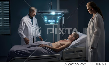 Doctor examining patient in office Doctor examining patient in office 108106921