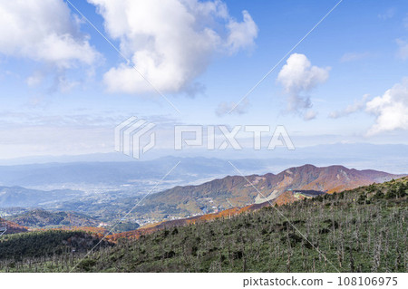 Yamagata Zao in autumn - Overhead view of Yamagata city from Jizo Sancho Station - Yamagata City, Yamagata Prefecture 108106975