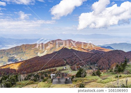 Yamagata Zao in autumn - Overhead view of Yamagata city from Jizo Sancho Station - Yamagata City, Yamagata Prefecture Yamagata Zao in autumn - Overhead view of Yamagata city from Jizo Sancho Station - Yamagata City, Yamagata Prefecture 108106993