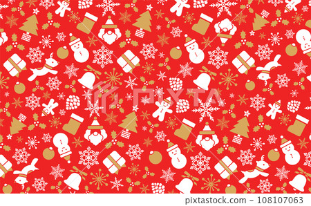 Christmas pattern simple pop and cute geometric pattern background material_red Christmas pattern simple pop and cute geometric pattern background material_red 108107063