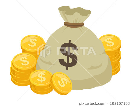 Image of a large sum of money_dollars 108107193