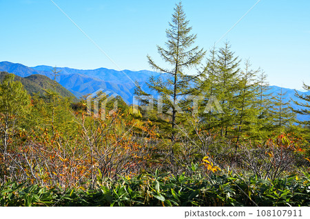 Shiga Kusatsu Plateau Route View from near Sesshogawara Mountain scenery Shiga Kusatsu Plateau Route View from near Sesshogawara Mountain scenery 108107911