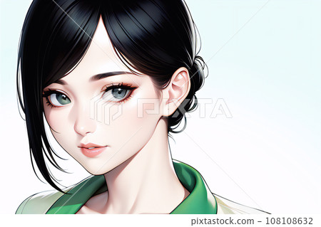 一個可愛女人的肖像 [AI 生成圖像] 108108632