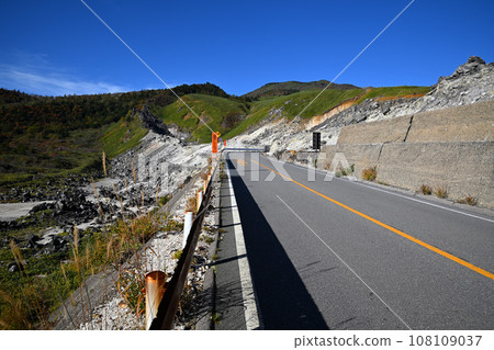 Shiga Kusatsu Highland Route Sesshogawara Autumn Scenery 108109037