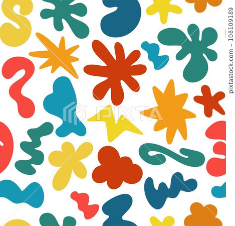 Bright groovy seamless pattern vector illustration Bright groovy seamless pattern vector illustration 108109189