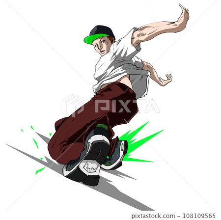 "Drop" breakdance/breaking illustration 108109565