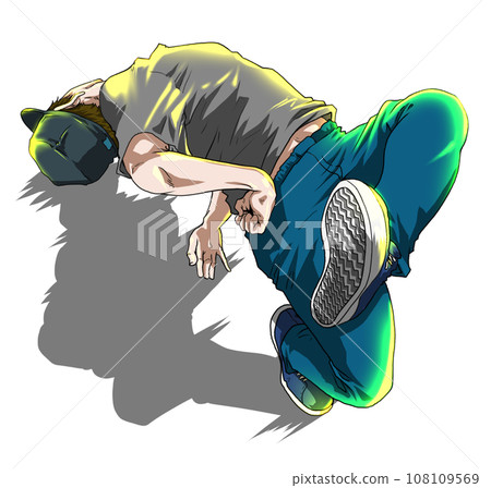 Breakdance/Breaking illustration "Highchair" Breakdance/Breaking illustration "Highchair" 108109569