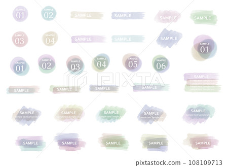 手繪標題框和框架的插圖集 108109713