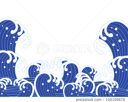 Rough waves background frame Rough waves background frame 108109878