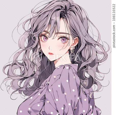 Beautiful purple beautiful girl Beautiful purple beautiful girl 108110322