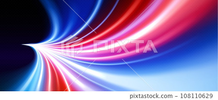 Blur and glow effect of lights when speed race Blur and glow effect of lights when speed race 108110629