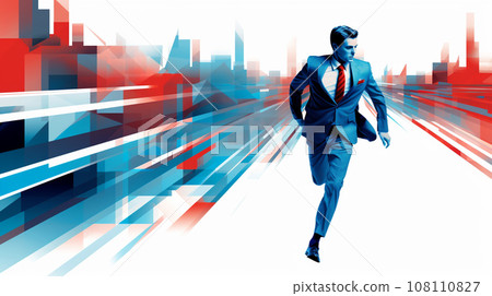 商務人士抽象簡單 108110827