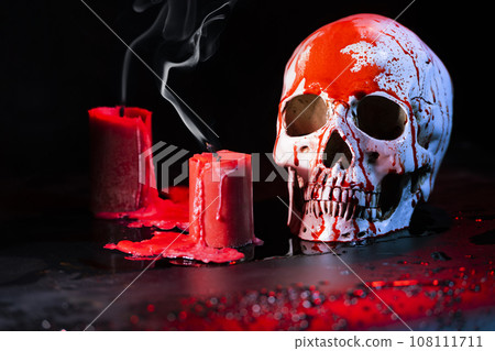 Scary skull Halloween 108111711
