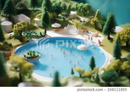 Pool (3D) diorama 108111805