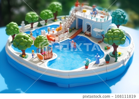 Pool (3D) diorama 108111819