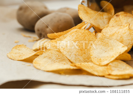 Potato chips snack image material 108111855