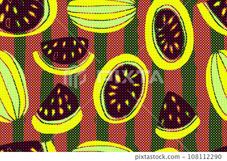 Seamless watermelons pattern. 108112290