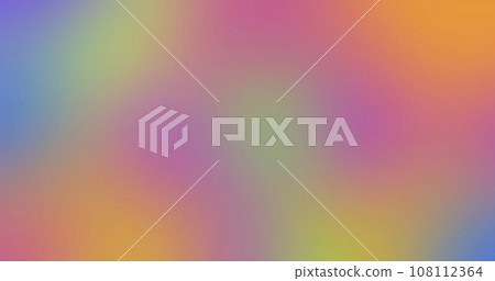 Vibrant color gradation. Abstract blurry. Colors vary with position, resulting in smooth color transitions. Purple, pink, blue, yellow, orange, green 108112364