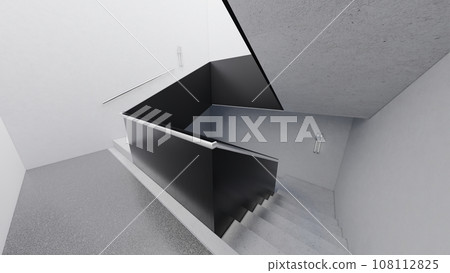 house and office stairs mock up with modern style. 3D illustration rendering 108112825