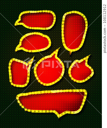 Vector set of balloons for inscriptions, 108112912