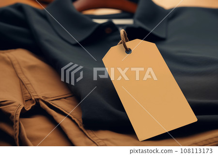 Blank Label and Tag Mockup Template for Branding.Created with Generative AI technology. Blank Label and Tag Mockup Template for Branding.Created with Generative AI technology. 108113173