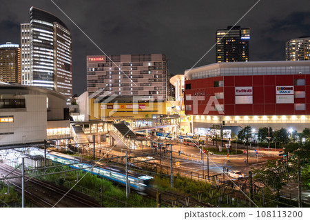 《神奈川縣》川崎站西口前的城市景觀 108113200