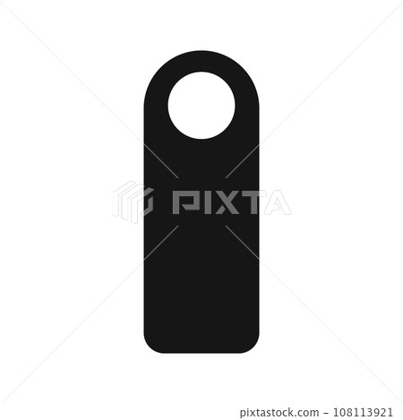 Ear tag for cow, sheep, goat or pig. Black identification label for cattle isolated on white background. Earmark mockup for farm animals. Identification chip for livestock Ear tag for cow, sheep, goat or pig. Black identification label for cattle isolated on white background. Earmark mockup for farm animals. Identification chip for livestock 108113921